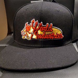 NEW World Industries Skateboarding Snapback hat cap vintage style skateboard